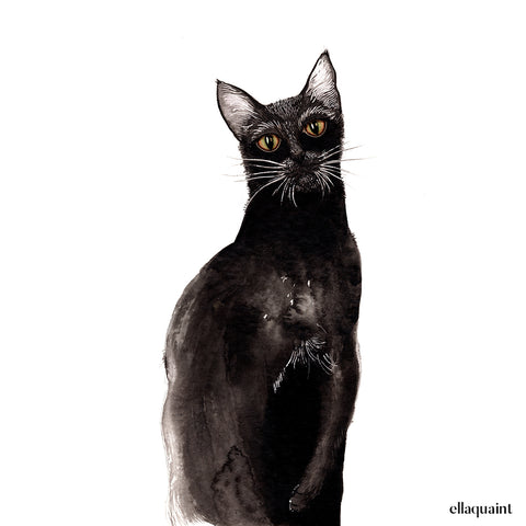 Black Cat - a limited edition Dark Beastie print