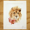Lion and Orchids - limited edition