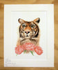 Tiger and Peonies - limited edition