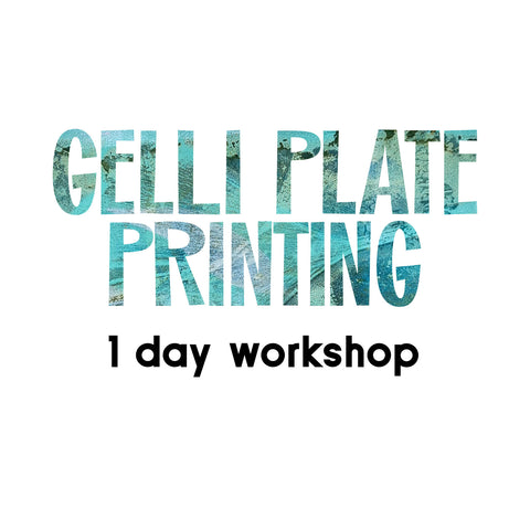Gellli Plate Mono-printing - a Little Art School Workshop