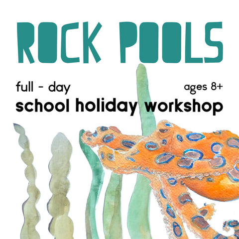 Artrageous! Rock Pools - a full day school holiday art workshop October 2026