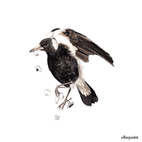 Magpie - a limited edition Dark Beastie print
