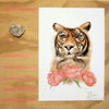 Tiger and Peonies - limited edition